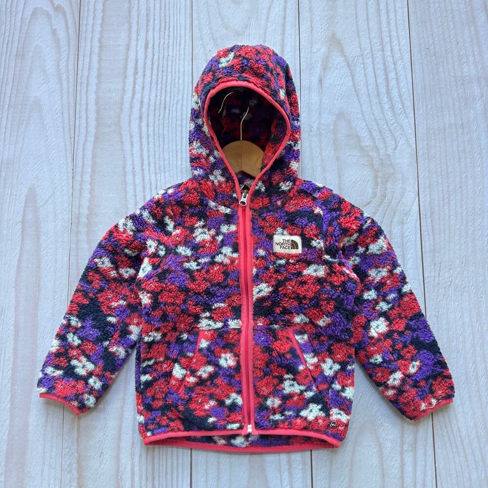 The North Face Toddler 4/4T Campshire Ultre Soft Fleece Hoody Jacket Wildflower